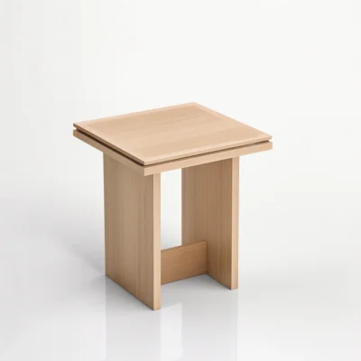 Classic Wooden Display Table With Trestle Base