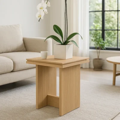 Alternative view of Classic Wooden Display Table With Trestle Base