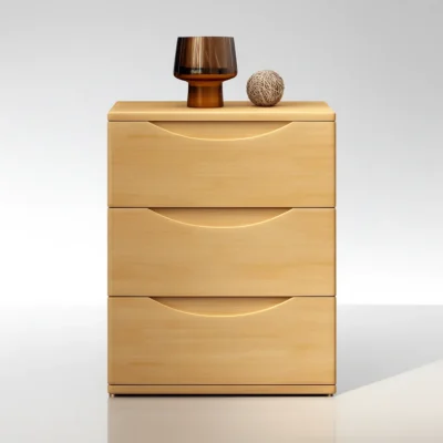 Modern Solid Wood Drawer Nightstand