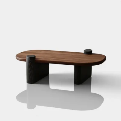 Modern Wooden Coffee Table With Unique Leg Design
