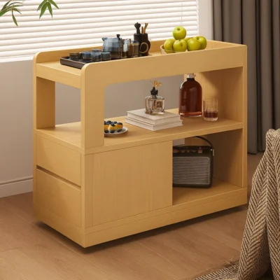 Alternative view of Modern Wooden Drink Table With Storage For Living Room