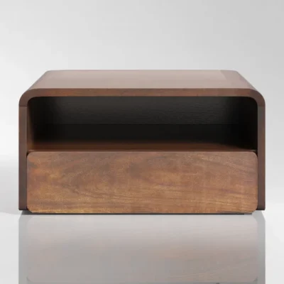 Modern Wooden Floating Shelf With Drawer
