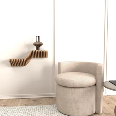 Alternative view of Modern Wooden Floating Wall Shelf