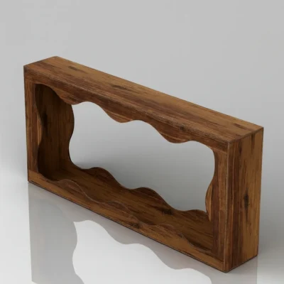 Nordic Wooden Console Table With Shelf